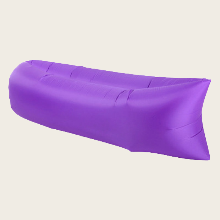 Outdoor Inflatable Lounger for One – Purple Fabric
