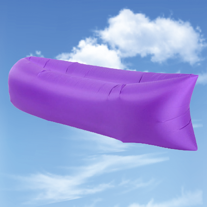Outdoor Inflatable Lounger for One – Purple Fabric