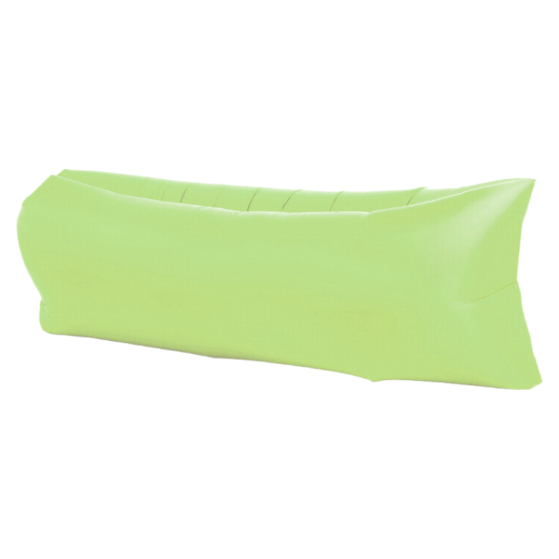 Outdoor Inflatable Lounger for One – Green Fabric