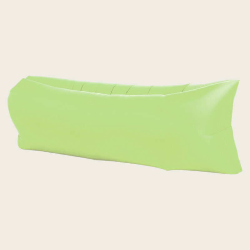 Outdoor Inflatable Lounger for One – Green Fabric