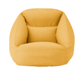 Outdoor Inflatable Lounger for One – Yellow Fabric