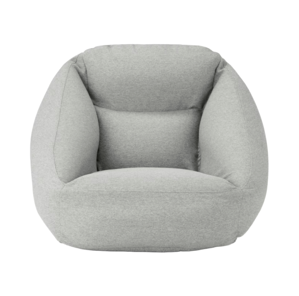 Outdoor Inflatable Lounger for One – Gray Fabric