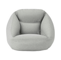 Outdoor Inflatable Lounger for One – Gray Fabric