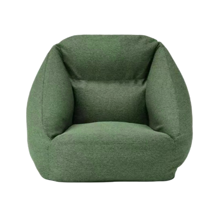Outdoor Inflatable Lounger for One – Green Fabric