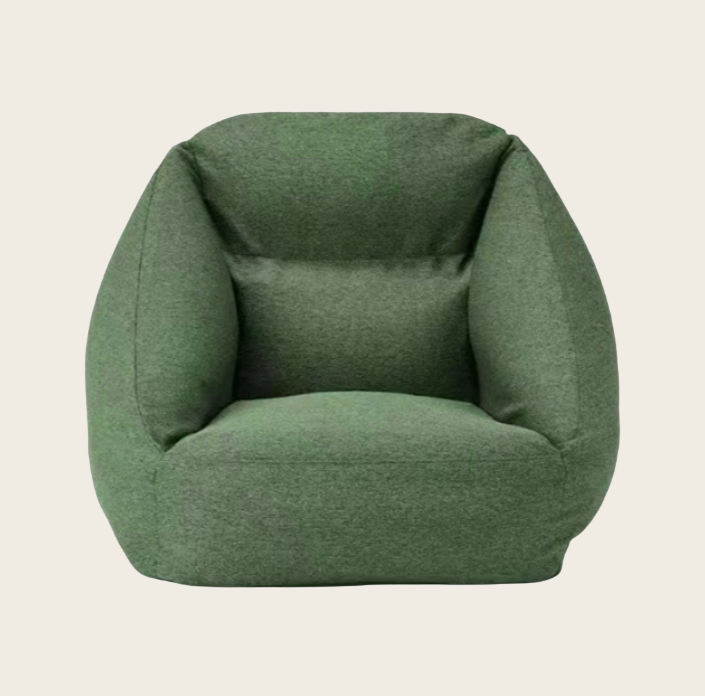 Outdoor Inflatable Lounger for One – Green Fabric