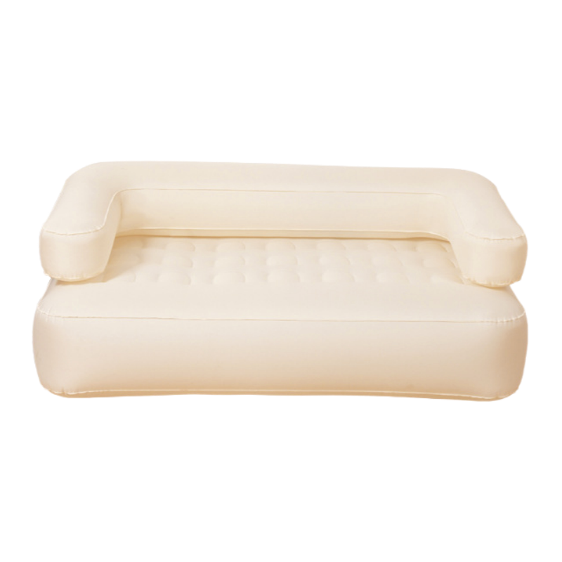 Automatic Inflatable Sofa for Two – Beige TPU Fabric