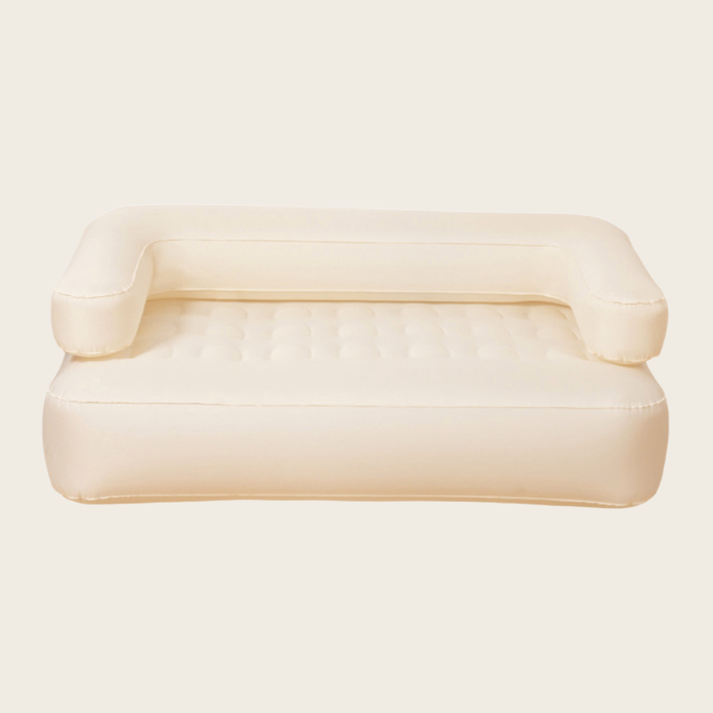 Automatic Inflatable Sofa for Two – Beige TPU Fabric