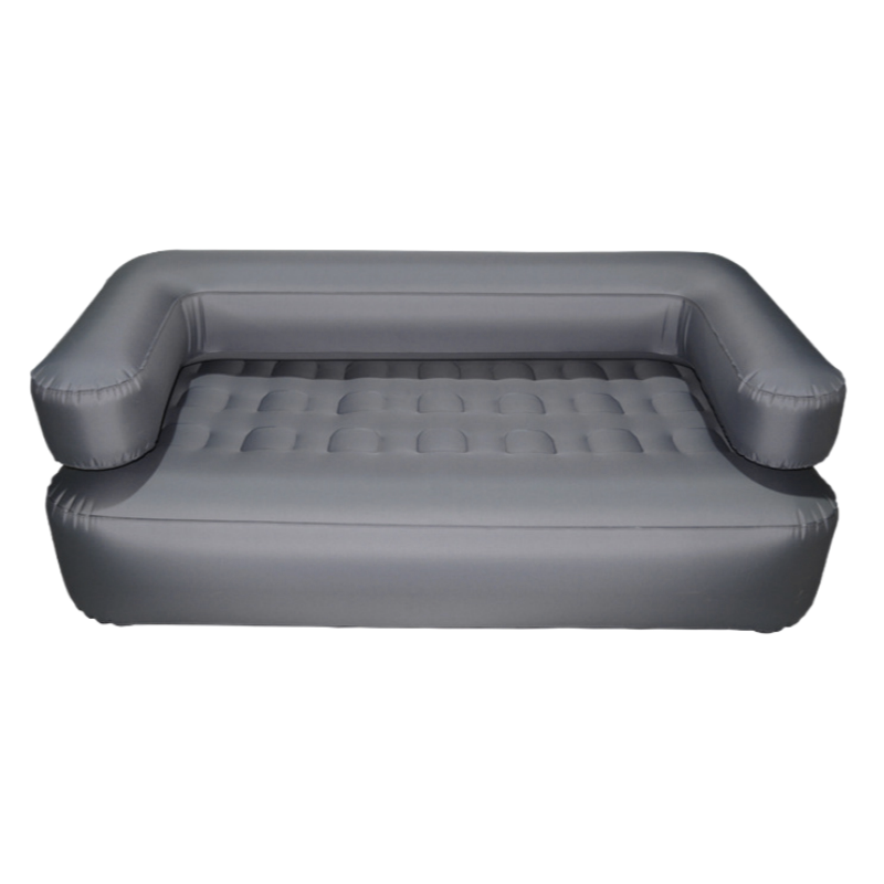 Automatic Inflatable Sofa for Two – Gray TPU Fabric