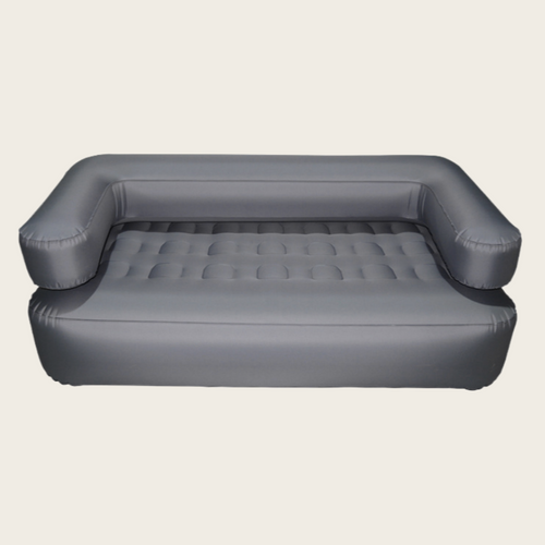 Automatic Inflatable Sofa for Two – Gray TPU Fabric